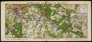 214768 Kaart van de stad Utrecht en het zuidoostelijk deel van de Utrechtse Heuvelrug met daarop aangegeven de ...